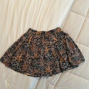 American Eagle Floral Flow Skirt